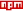 Logo von npm