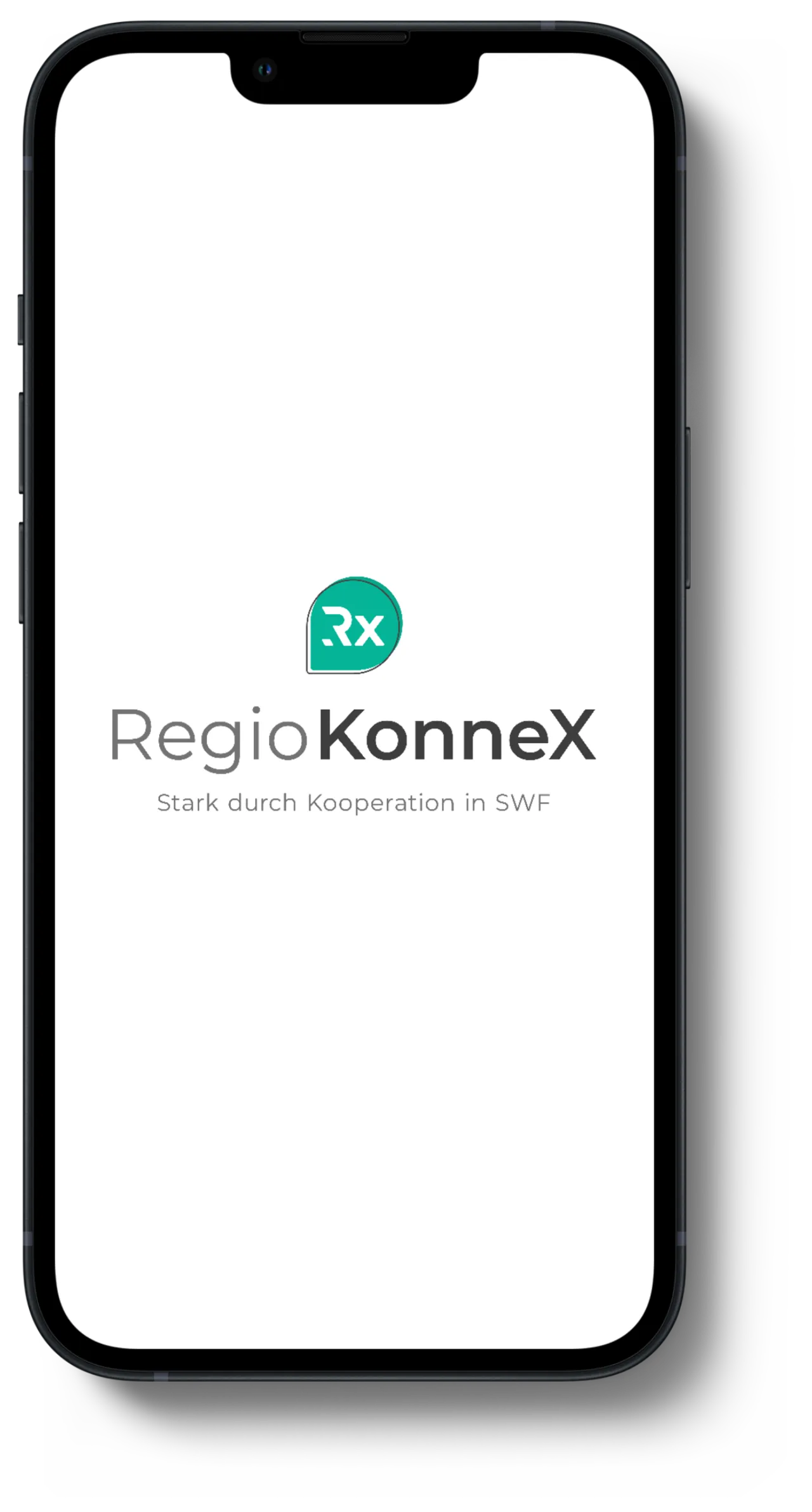 Mockup des Splashscreens auf einem iPhone